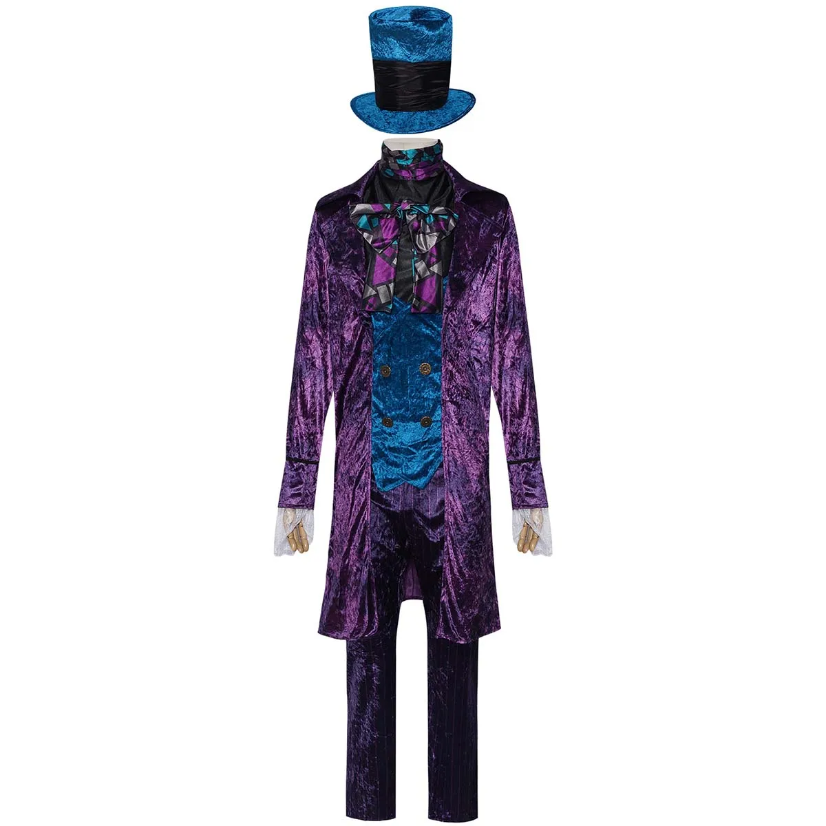 Man Halloween Carnival Cosplay King Mad Hatter Purple Costume
Man Halloween Carnival Cosplay King Mad Hatter Purple Costume