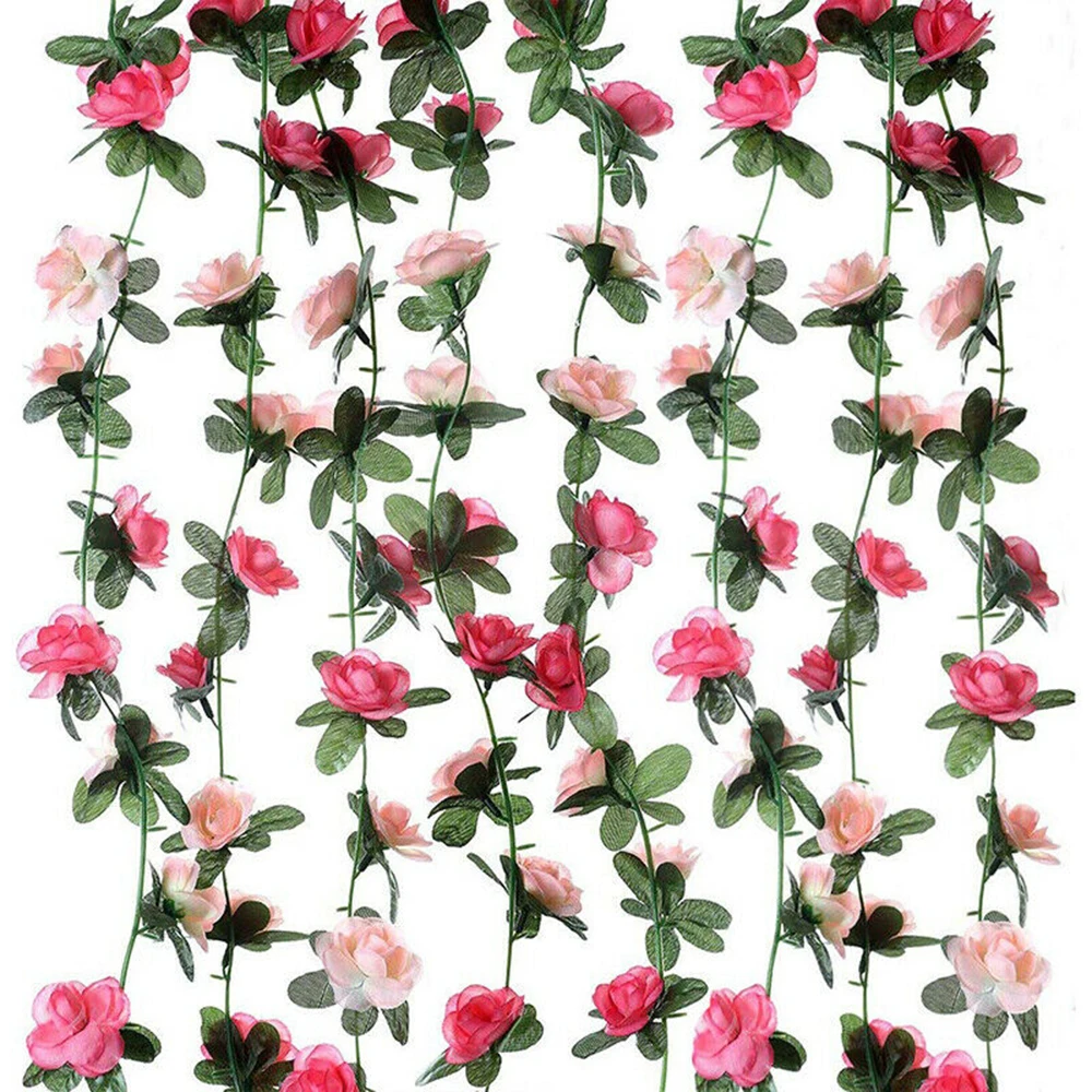 Artificial Rose Vine Hanging Pink Red Yellow Silk Flowers High Quality Fake Leaf DIY For Home Wedding Party Garden Decoration
Artificial Rose Vine Hanging Pink Red Yellow Silk Flowers High Quality Fake Leaf DIY For Home Wedding Party Garden Decoration