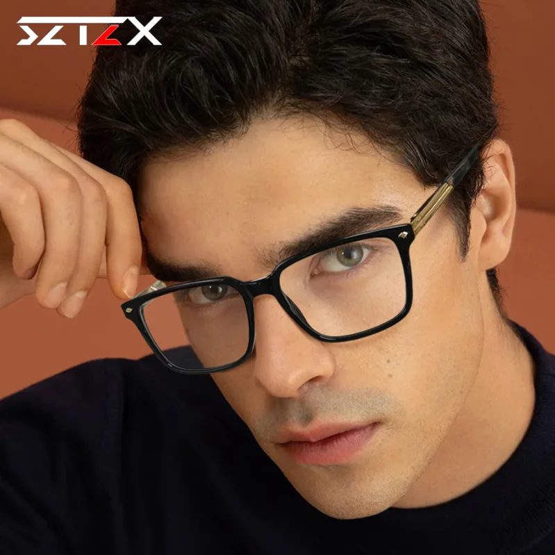 SZTZX New Square Frame Anti-Blue Light Reading Glasses Men's Prescription Custom Eyeglasses for Myopia and Hyperopia Glasses
SZTZX New Square Frame Anti-Blue Light Reading Glasses Men's Prescription Custom Eyeglasses for Myopia and Hyperopia Glasses