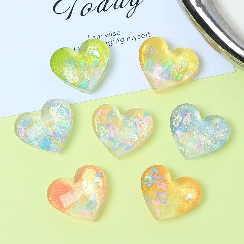 10pcs Shiny Hearts Resin Heart Shape Cabochons Flatback for DIY Jewelry Making Wholesale Bread Scrapbook Decoration Accessory
10pcs Shiny Hearts Resin Heart Shape Cabochons Flatback for DIY Jewelry Making Wholesale Bread Scrapbook Decoration Accessory