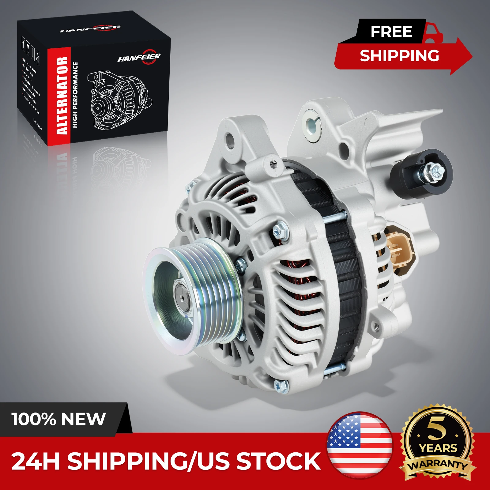 Alternator for 2006 2007 2008 2009 2010 2011 Honda Civic 1.8L L4 80Amp 12Volt
Alternator for 2006 2007 2008 2009 2010 2011 Honda Civic 1.8L L4 80Amp 12Volt