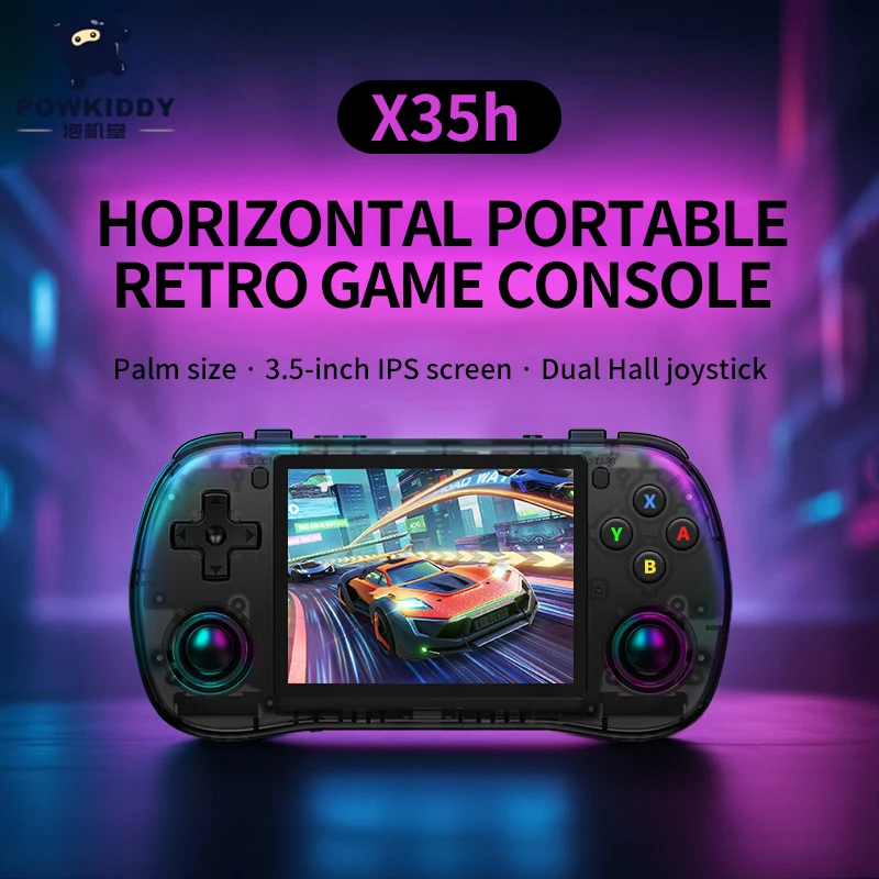 Powkiddy X35h 128G Retro Gaming Handheld 3.5 Inch IPS Screen Linux System 3000mAh Battery Children Gift Console
Powkiddy X35h 128G Retro Gaming Handheld 3.5 Inch IPS Screen Linux System 3000mAh Battery Children Gift Console