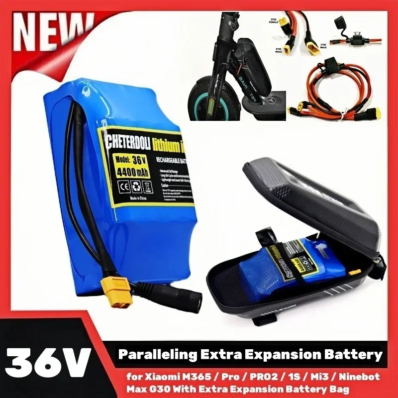 36V Extra Battery Upgrade HoverBoard Battery Pack for Xiaomi M365/Pro/PRO2/1S/Rechargeable Lithium ion Battery With Cable Kit
36V Extra Battery Upgrade HoverBoard Battery Pack for Xiaomi M365/Pro/PRO2/1S/Rechargeable Lithium ion Battery With Cable Kit