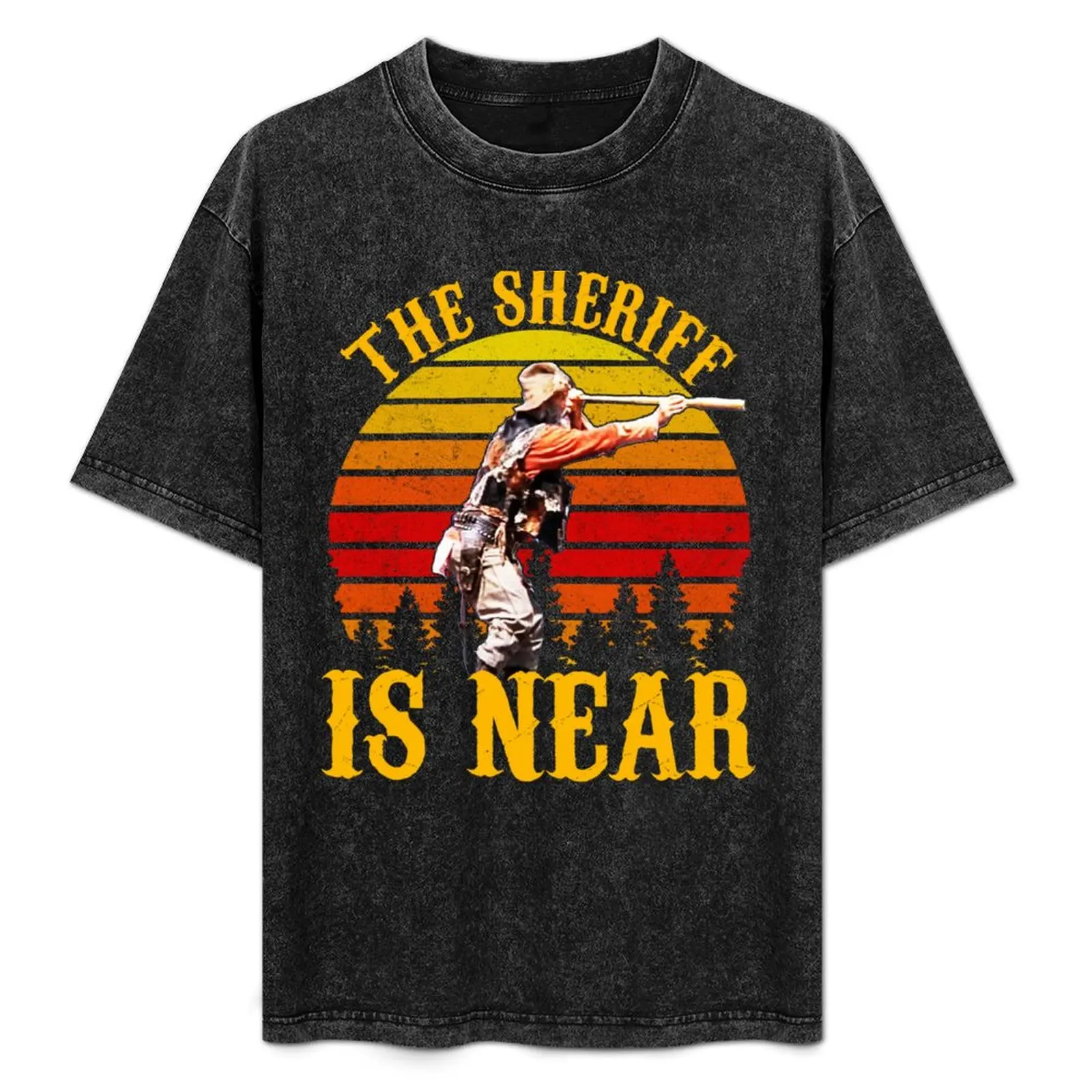 The Sheriff Is Near T-Shirt Retro Graphic Print T-Shirt
The Sheriff Is Near T-Shirt Retro Graphic Print T-Shirt