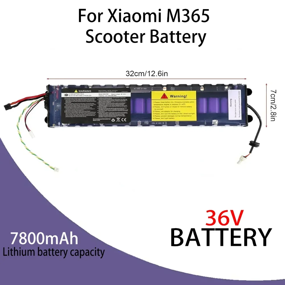 Li-ion Battery 36V 7.8Ah 30km Suitable For MiJia M365 Scooter Batterypack, Electric Scooter, Waterproof Bluetooth Communication
Li-ion Battery 36V 7.8Ah 30km Suitable For MiJia M365 Scooter Batterypack, Electric Scooter, Waterproof Bluetooth Communication