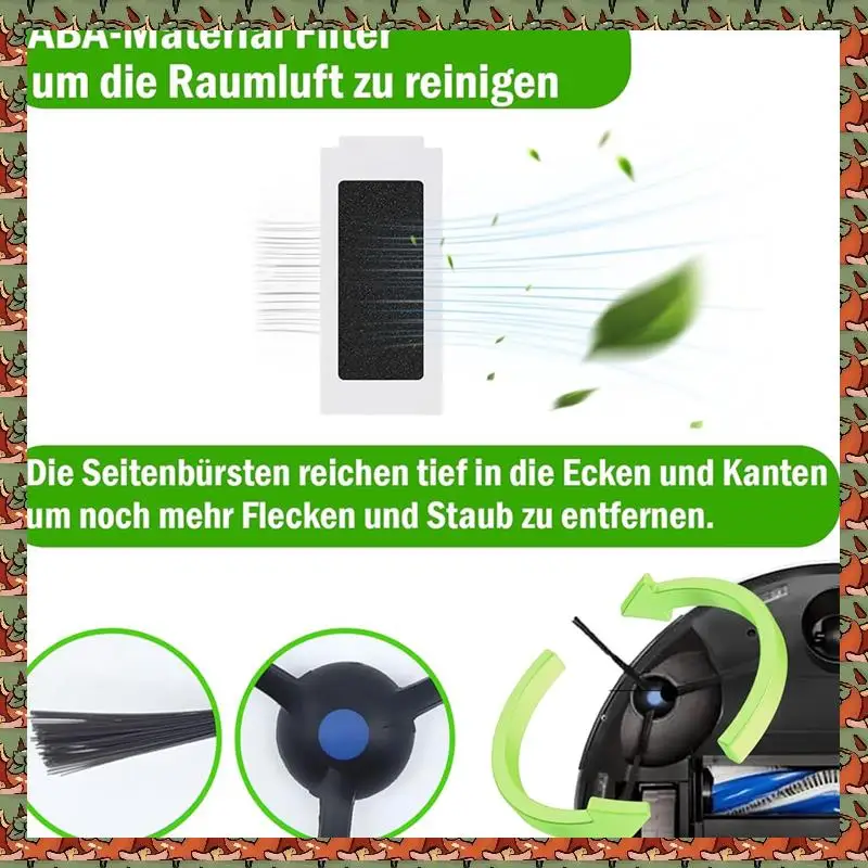 ABLQ для Ecovacs Deebot T30 Pro Omni/T30 Omni робот-пылесос Основная боковая щетка Hepa-фильтр Швабра Тканевый мешок для пыли Аксессуары
ABLQ для Ecovacs Deebot T30 Pro Omni/T30 Omni робот-пылесос Основная боковая щетка Hepa-фильтр Швабра Тканевый мешок для пыли Аксессуары