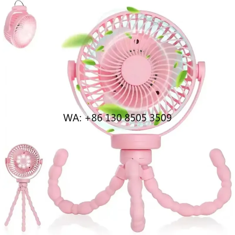 Factory Wholesale 5200mah Fan 360 Degrees Rotatable Usb Rechargeable Portable Fan Mini Stroller With Octopus Fan
Factory Wholesale 5200mah Fan 360 Degrees Rotatable Usb Rechargeable Portable Fan Mini Stroller With Octopus Fan