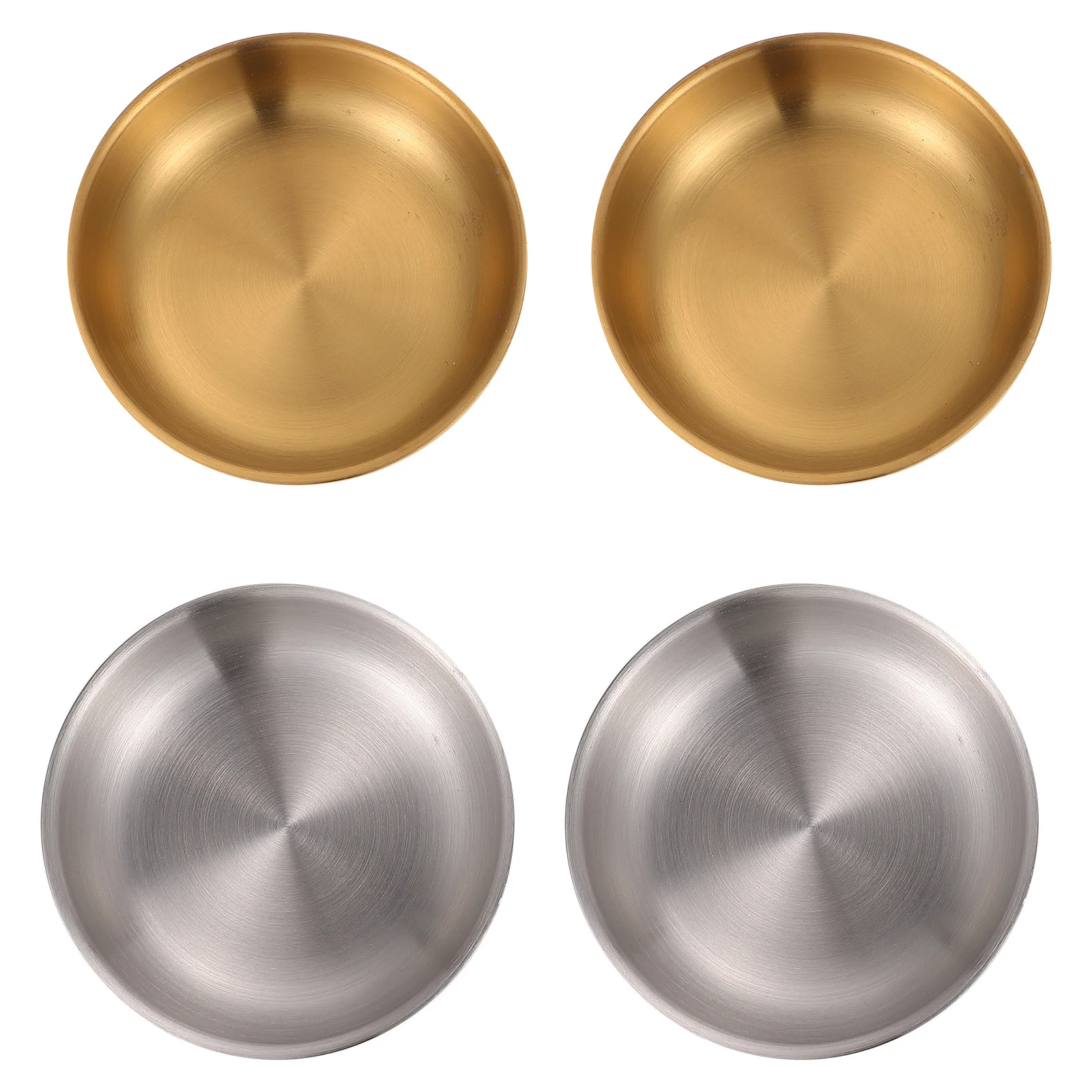 4pcs Stainless Steel Sauce Dishes 4-Piece Dipping Bowls For Soy Sauce Spice Seasoning Pickled Vegetables Kimchi Appetizer 
4pcs Stainless Steel Sauce Dishes 4-Piece Dipping Bowls For Soy Sauce Spice Seasoning Pickled Vegetables Kimchi Appetizer