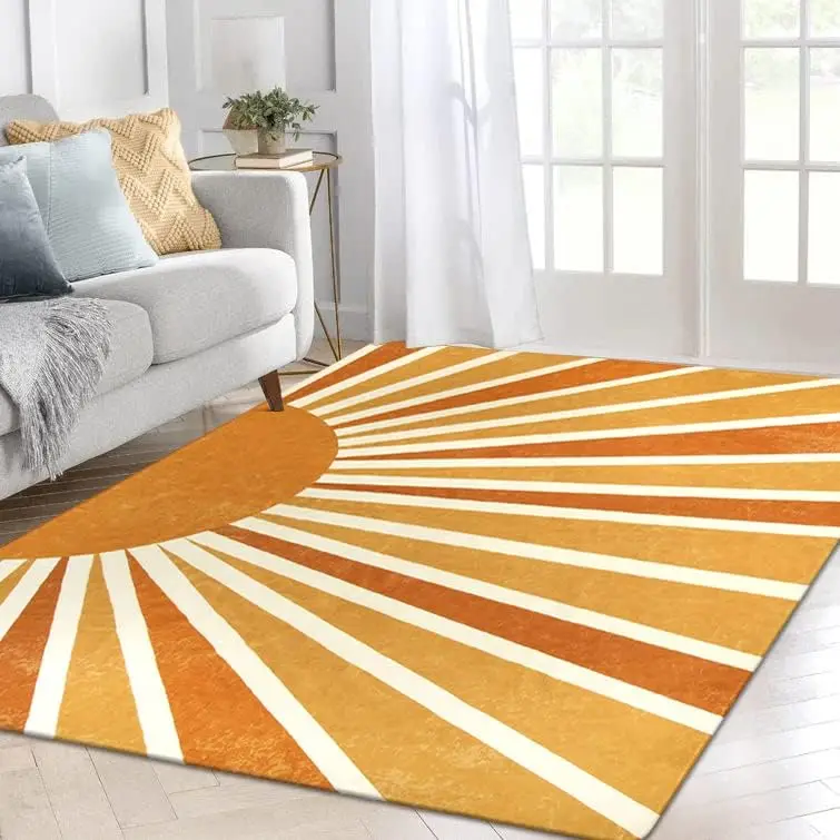 LISM Sun Rugs for Bedroom Living Room Hallway Entryway Dorm Washable Rainbow Sun Carpets Floor Mat Playroom Indoor Doormat
LISM Sun Rugs for Bedroom Living Room Hallway Entryway Dorm Washable Rainbow Sun Carpets Floor Mat Playroom Indoor Doormat