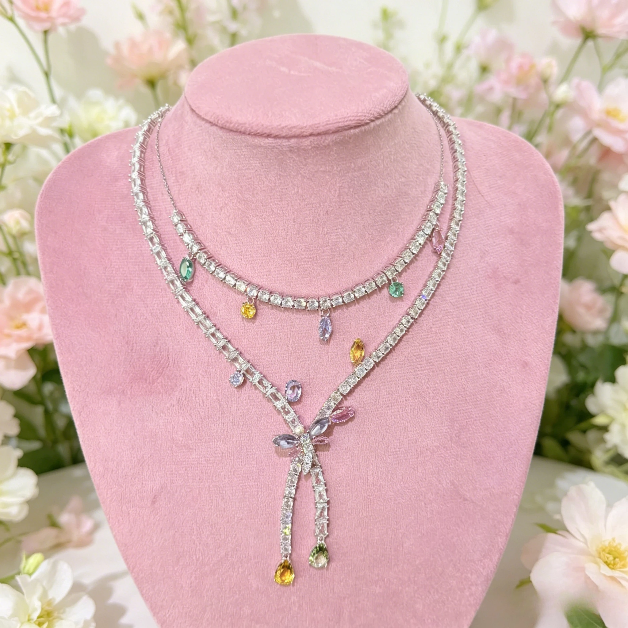 2026 High Quality Party Jewelry Sets Charm White Pink Butterfly Dragonfly Crystal Fashion Necklaces Earrings Women Romantic Gift
2026 High Quality Party Jewelry Sets Charm White Pink Butterfly Dragonfly Crystal Fashion Necklaces Earrings Women Romantic Gift