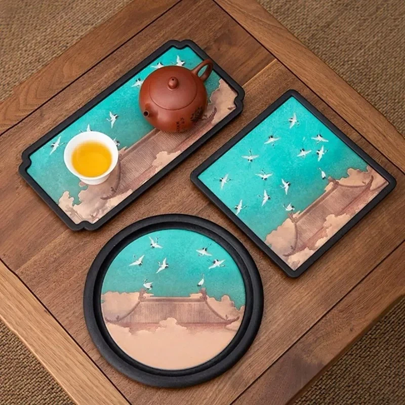 Creative Absorbent Ceramic Tea Tray Quick Drying Teapot Bearing Serving Tray Chinese Tea Accessories Retro Exquisite Tea Tray
Creative Absorbent Ceramic Tea Tray Quick Drying Teapot Bearing Serving Tray Chinese Tea Accessories Retro Exquisite Tea Tray