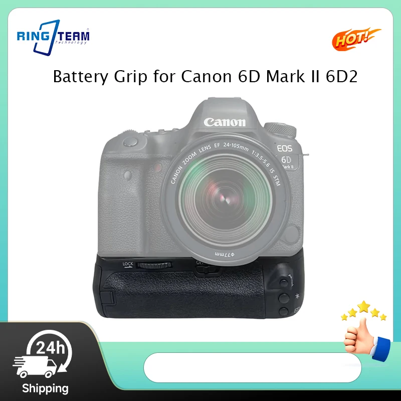 BG-E21 Vertical Battery Grip for Canon EOS 6D Mark II 6D2 Works with LP-E6 LP-E6N with Remote for Professional Photography
BG-E21 Vertical Battery Grip for Canon EOS 6D Mark II 6D2 Works with LP-E6 LP-E6N with Remote for Professional Photography