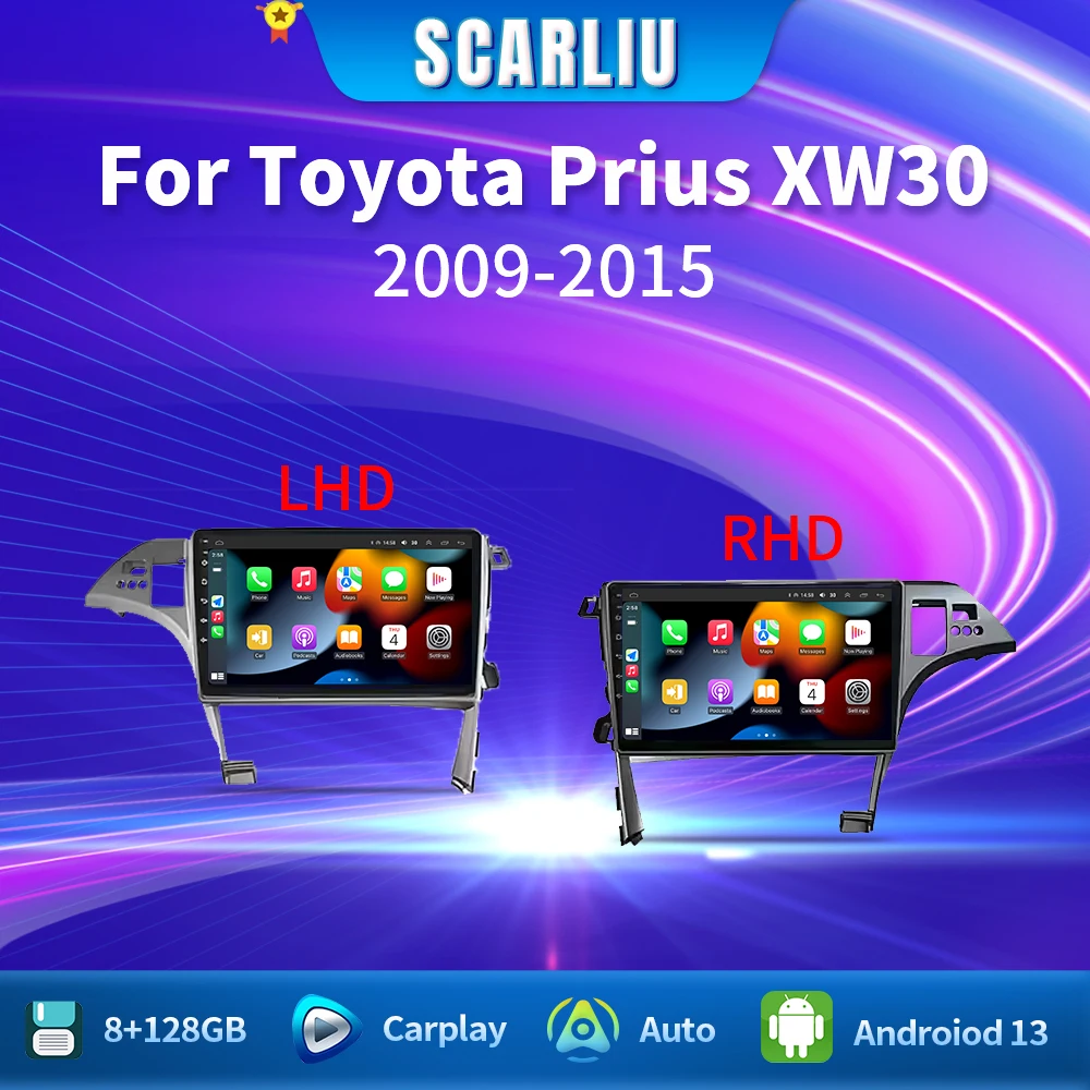 SCARLIU 10'' For Toyota Prius XW30 2009-2015 Wireless CarPlay Android Auto Radio Car Multimedia Video Player Stereo GPS Navi DVD
SCARLIU 10'' For Toyota Prius XW30 2009-2015 Wireless CarPlay Android Auto Radio Car Multimedia Video Player Stereo GPS Navi DVD