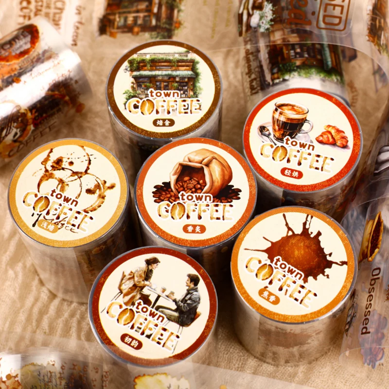 Vintage Coffee Themed PET Washi Tape, Aesthetic Decor for Junk Journals, Notebooks & DIY Art Crafts
Vintage Coffee Themed PET Washi Tape, Aesthetic Decor for Junk Journals, Notebooks & DIY Art Crafts