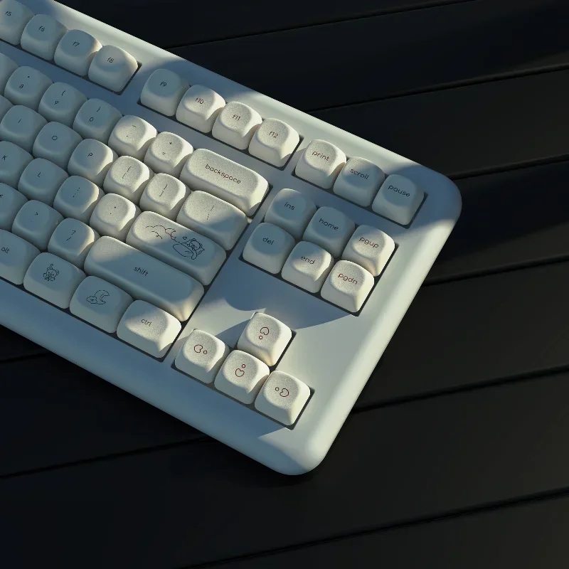 Cute Bear Keycaps Custom Simple PBT Moa Profile Keycap White Cartoon Anime Point Key Cap for Crush80 Rainy75 Mechanical Keyboard
Cute Bear Keycaps Custom Simple PBT Moa Profile Keycap White Cartoon Anime Point Key Cap for Crush80 Rainy75 Mechanical Keyboard
