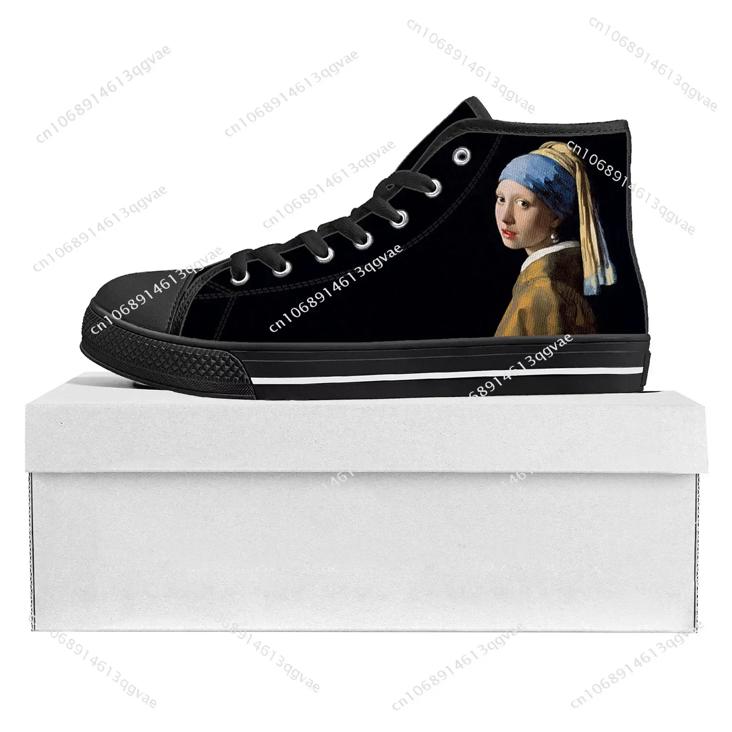 Girl with a Pearl Earring High Top High Quality Sneakers Mens Womens Teenager Canvas Sneaker Casual Custom Shoes Customize Shoe
Girl with a Pearl Earring High Top High Quality Sneakers Mens Womens Teenager Canvas Sneaker Casual Custom Shoes Customize Shoe