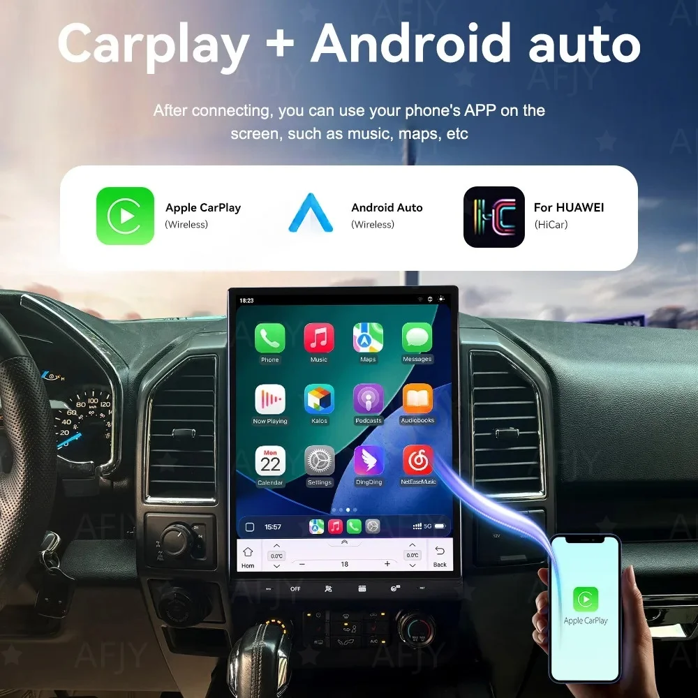 16,2-дюймовый автомобильный радиоприемник для Ford F150 2015-2020 с Android Auto, GPS-навигацией, мультимедиа, видео и стереосистемой
16,2-дюймовый автомобильный радиоприемник для Ford F150 2015-2020 с Android Auto, GPS-навигацией, мультимедиа, видео и стереосистемой