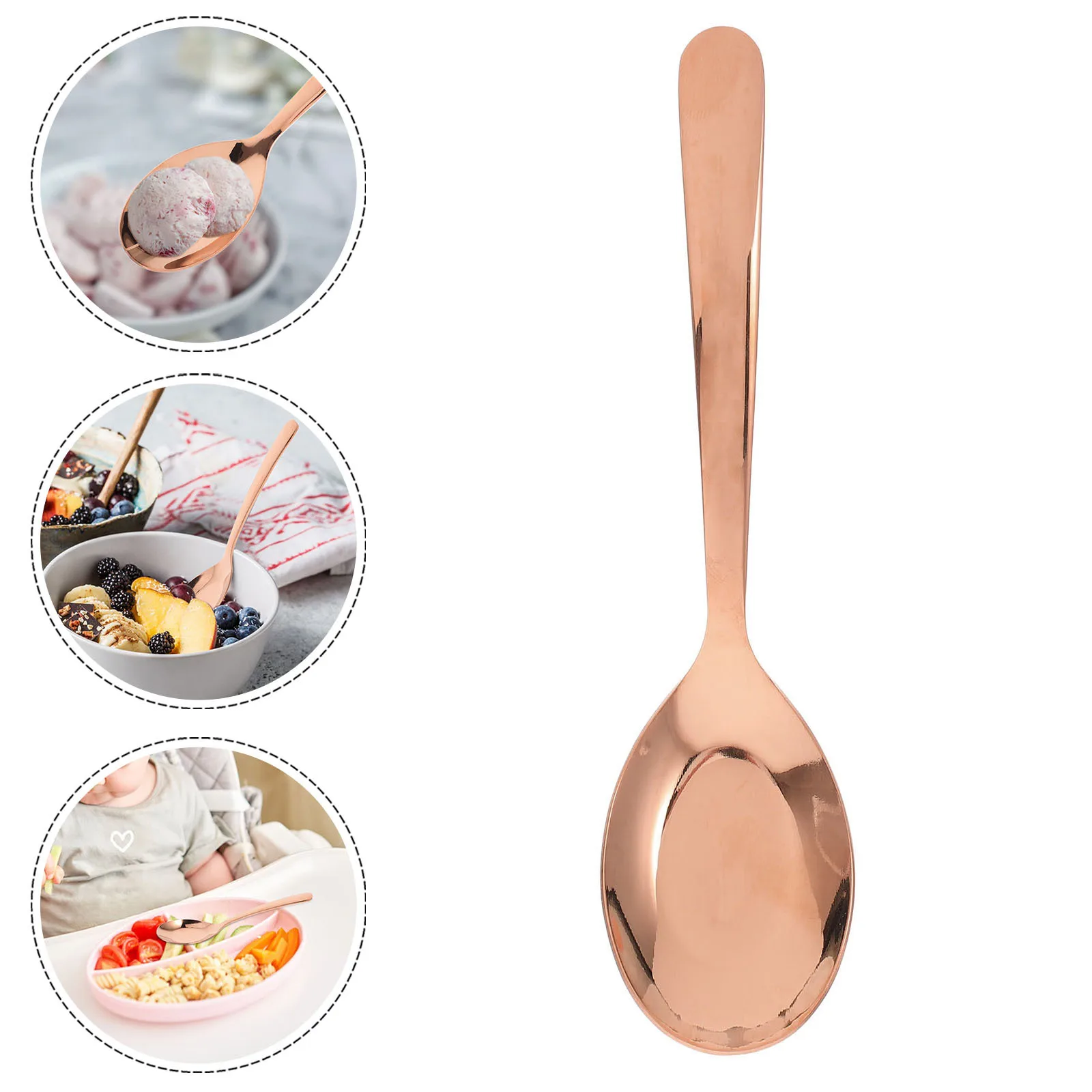 Flat Stainless Steel Spoons for Soup Cereal Kids Family Meals Versatile Kitchen Utensils Easy Clean Safe Tableware Rose Gold
Flat Stainless Steel Spoons for Soup Cereal Kids Family Meals Versatile Kitchen Utensils Easy Clean Safe Tableware Rose Gold