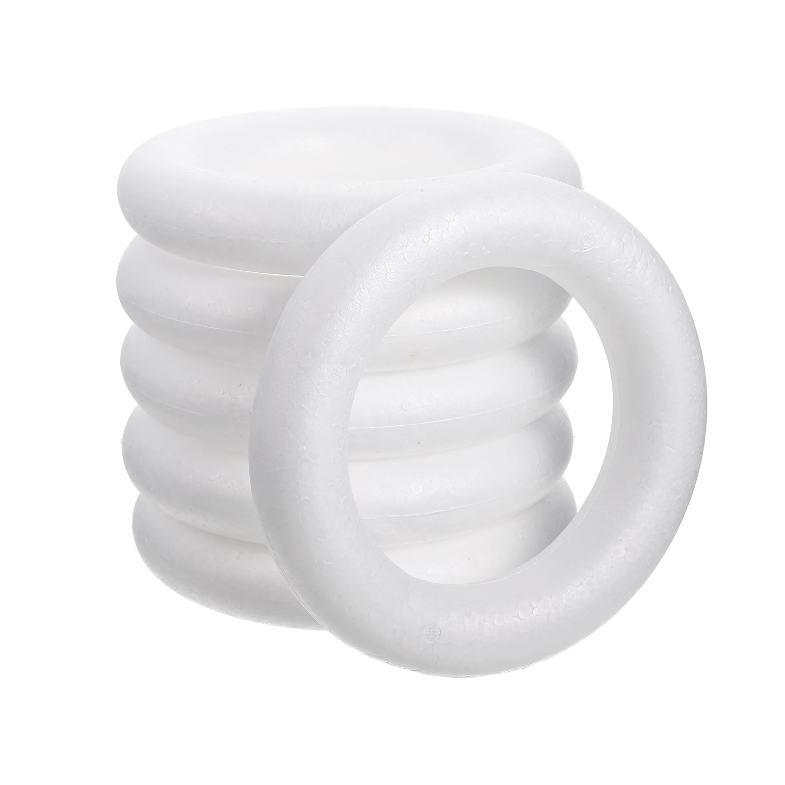 6pcs Foam 20cm White Diy Wreath Foams Rings Rings Mold DIY Handmade Craft naments Wedding Home Decor Project Material
6pcs Foam 20cm White Diy Wreath Foams Rings Rings Mold DIY Handmade Craft naments Wedding Home Decor Project Material
