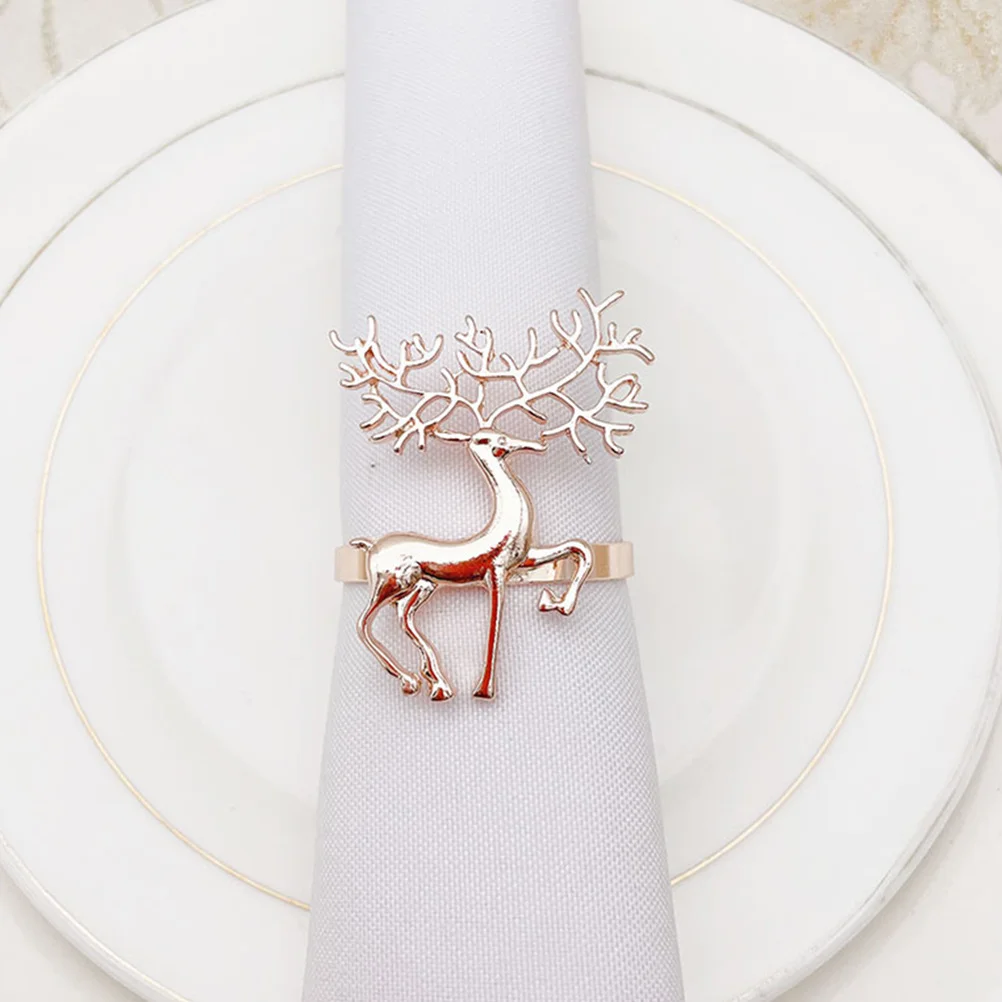6Pcs Christmas Napkin Rings Alloy Deer Decorative Napkin Holder for Party Wedding Banquet Celebration Towel Buckle
6Pcs Christmas Napkin Rings Alloy Deer Decorative Napkin Holder for Party Wedding Banquet Celebration Towel Buckle