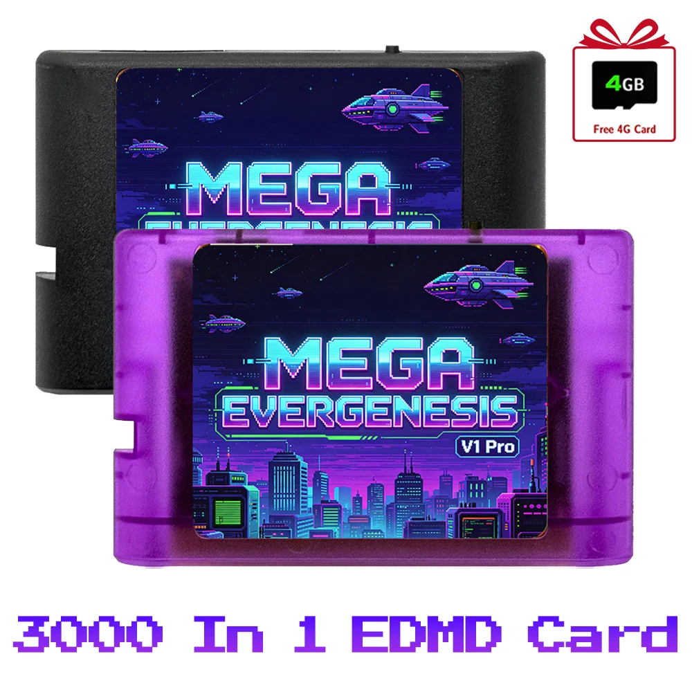 EDMD 3000 In 1 Game Cartridge with 4GB TF Card Retro Classic Games Card For SEGA Mega Drive Genesis Video Game Console
EDMD 3000 In 1 Game Cartridge with 4GB TF Card Retro Classic Games Card For SEGA Mega Drive Genesis Video Game Console