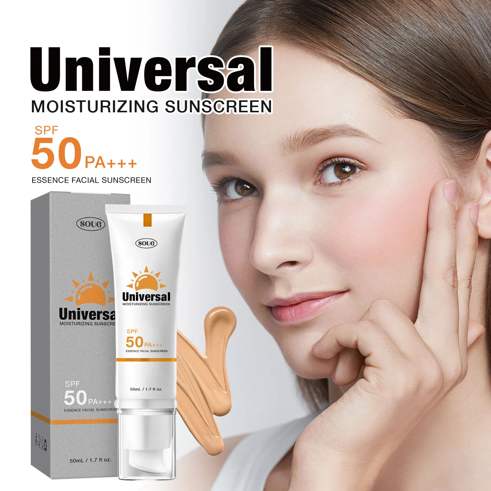 SPF50 Sunscreen Tinted Moisturizing Skin Protection Refreshing Makeup Sunscreen Cream UV Resistance Sunscreen Waterproof Lasting
SPF50 Sunscreen Tinted Moisturizing Skin Protection Refreshing Makeup Sunscreen Cream UV Resistance Sunscreen Waterproof Lasting