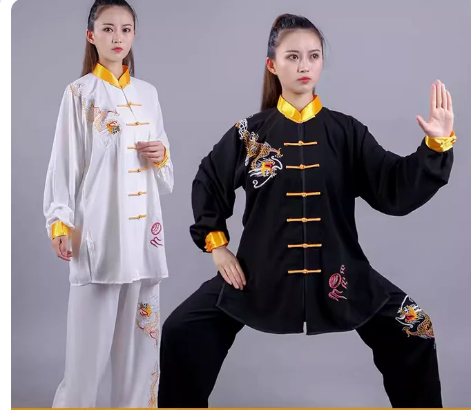 Embroidered Tai Chi clothing for spring and autumn morning exercises, men's and women's martial arts practice clothing
Embroidered Tai Chi clothing for spring and autumn morning exercises, men's and women's martial arts practice clothing