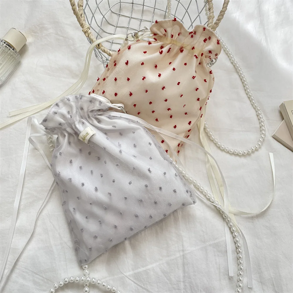 New Embroidered Dot Crossbody Bag Large Capacity Drawstring Cute Single Shoulder Tote Bag Cosmetic Bag Phone Purse Pouch
New Embroidered Dot Crossbody Bag Large Capacity Drawstring Cute Single Shoulder Tote Bag Cosmetic Bag Phone Purse Pouch