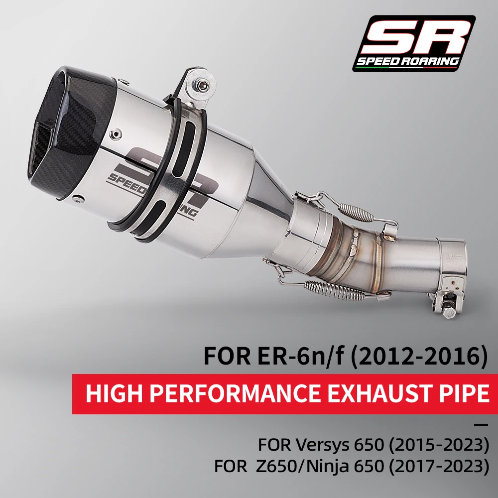 Motorcycle exhaust Pipe for ER6N ER6F 2012-2016 NINJA650 2012-2022 Z650 exhaust ER6N Slip on 51MM Muffler
Motorcycle exhaust Pipe for ER6N ER6F 2012-2016 NINJA650 2012-2022 Z650 exhaust ER6N Slip on 51MM Muffler