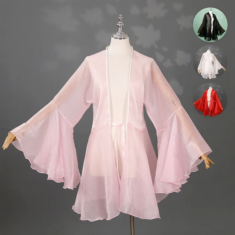 Ancient Style Fairy Hanfu Women Elegant Flowing Cardigan Chinese Classical Folk Dance Stage Performance Coat Princess Cosplay
Ancient Style Fairy Hanfu Women Elegant Flowing Cardigan Chinese Classical Folk Dance Stage Performance Coat Princess Cosplay