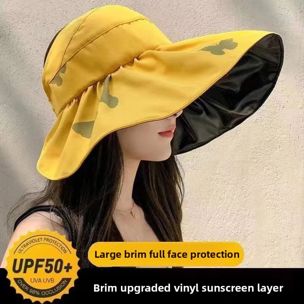 New summer sun hat for women, UV resistant and versatile. Empty top sun hat, portable and portable, with tied ponytail
New summer sun hat for women, UV resistant and versatile. Empty top sun hat, portable and portable, with tied ponytail