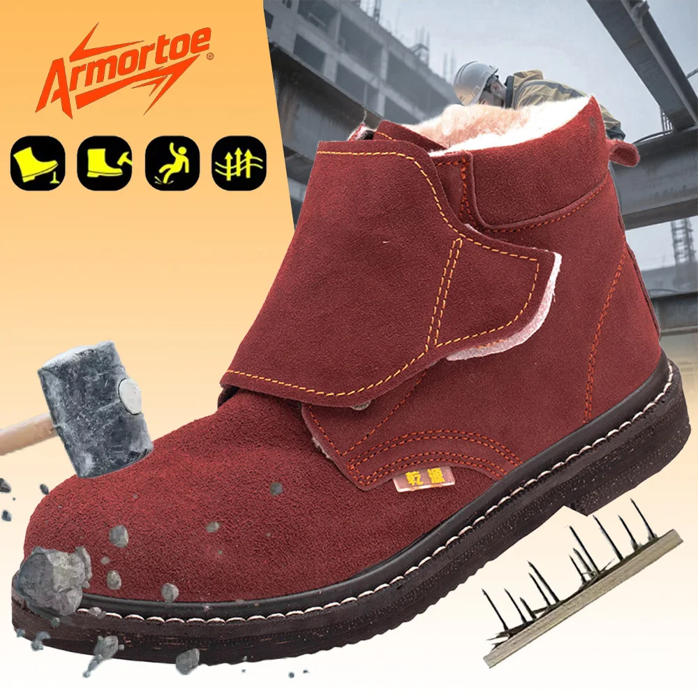 ArmorToe Winter Welding Safety Boots Steel Toe Fleece Lined Anti-Impact Heat Resistant Tire Sole High Top Work #Armor2776
ArmorToe Winter Welding Safety Boots Steel Toe Fleece Lined Anti-Impact Heat Resistant Tire Sole High Top Work #Armor2776