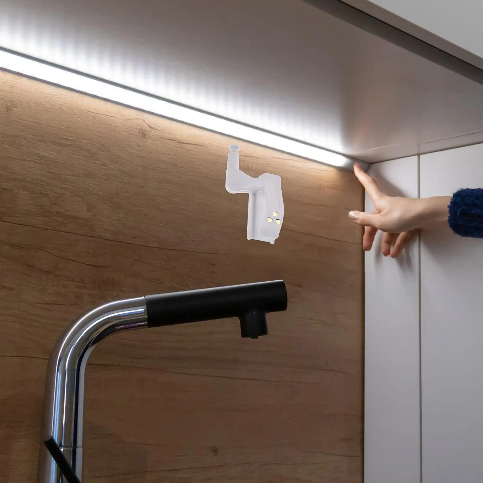 Hinge LED Light Door Activated Smart Touch Cabinet Sensor Light Bright White LED Closet Kitchen Cabinet Automatic Battery
Hinge LED Light Door Activated Smart Touch Cabinet Sensor Light Bright White LED Closet Kitchen Cabinet Automatic Battery