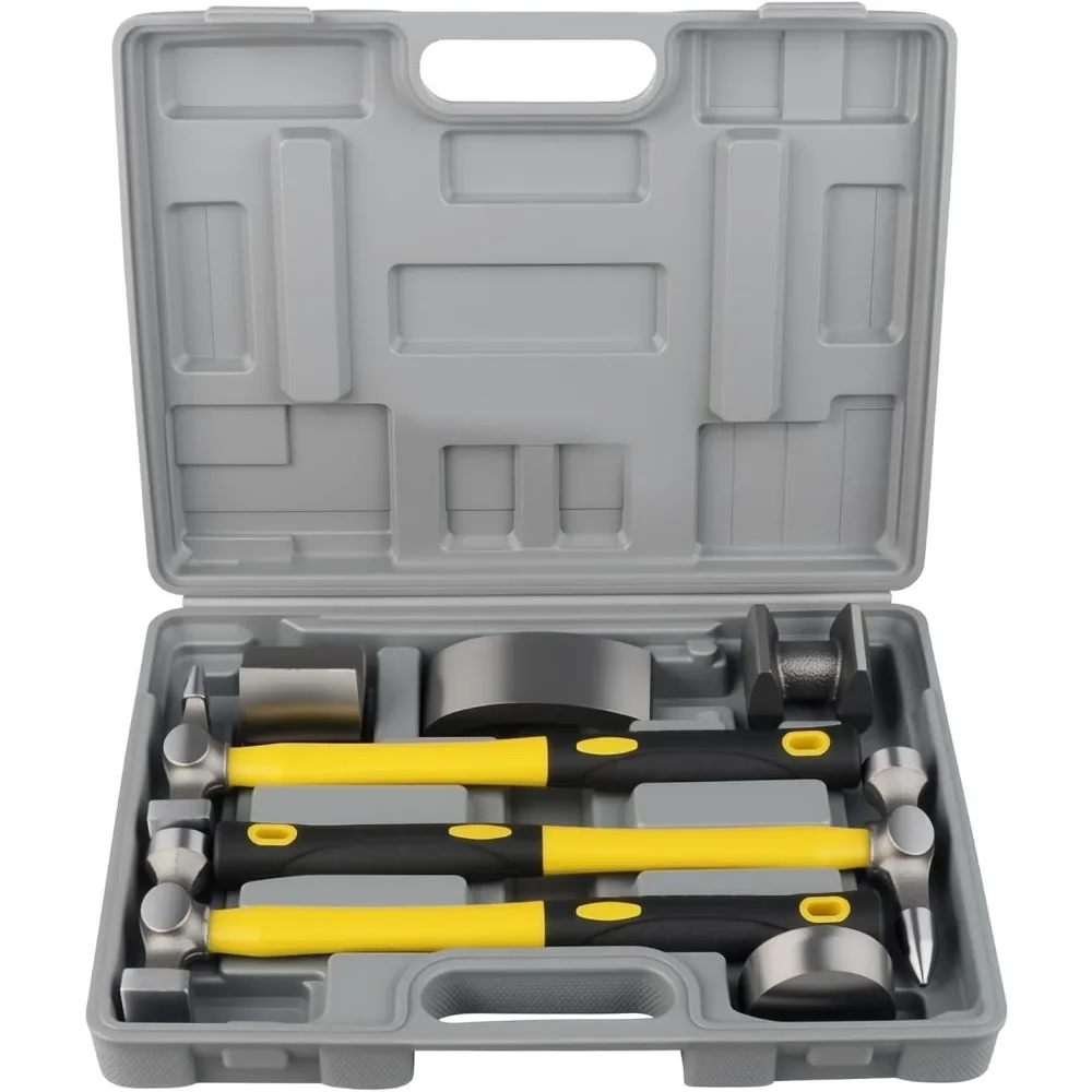 7 Piece Auto Body Repair Kit Panel Beating Hammer and Dolly Set for Dent Removal Fender Work
7 Piece Auto Body Repair Kit Panel Beating Hammer and Dolly Set for Dent Removal Fender Work