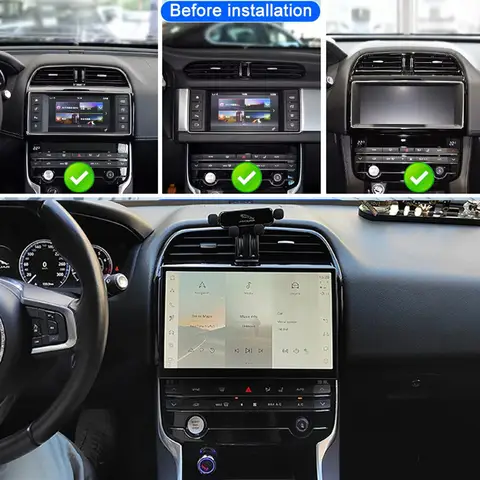 For Jaguar F-PACE XE 2016 2017 2018 Auto Carplay 11.4" 3D Curved Screen Dual System GPS Navi Android Car Radio Multimedia Player