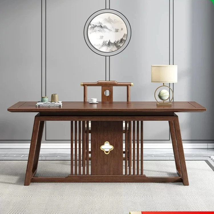 DSA New Chinese Solid Wood Writing Household Desk Computer Desk Walnut Table Study Furniture Calligraphy Table
DSA New Chinese Solid Wood Writing Household Desk Computer Desk Walnut Table Study Furniture Calligraphy Table