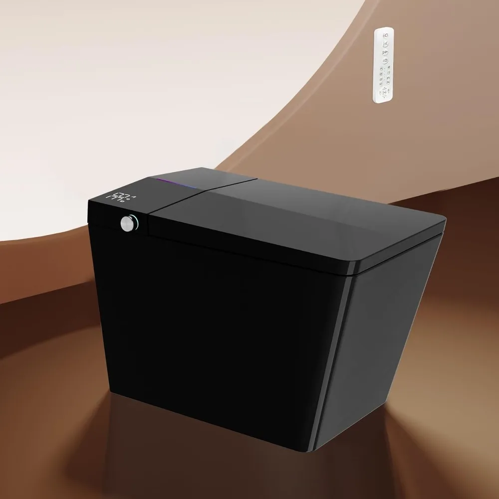 Rectangular Smart Toilet With Built-In Bidet, Auto Open Close, Warm Air Dryer, Auto Flush, Self-Cleaning Nozzle, for families,
Rectangular Smart Toilet With Built-In Bidet, Auto Open Close, Warm Air Dryer, Auto Flush, Self-Cleaning Nozzle, for families,