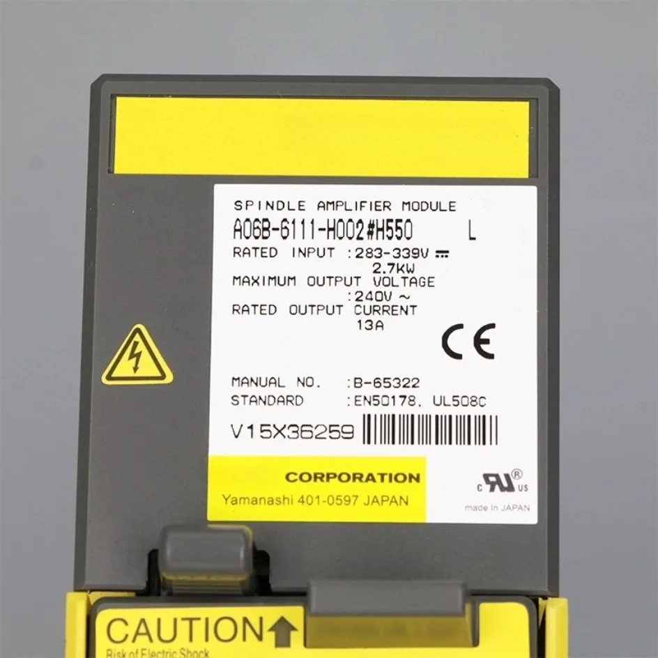 Б/у A06B-6111-H002 Для FANUC A06B-6111-H002 # Сервоусилитель с сервоприводом H550
Б/у A06B-6111-H002 Для FANUC A06B-6111-H002 # Сервоусилитель с сервоприводом H550