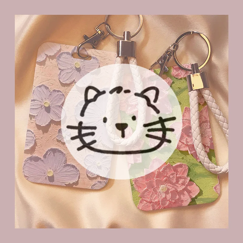 Новые пластиковые держатели для карт в стиле масляной живописи с милыми цветами, красивые держатели для ID-карт и транспортных карт
Новые пластиковые держатели для карт в стиле масляной живописи с милыми цветами, красивые держатели для ID-карт и транспортных карт