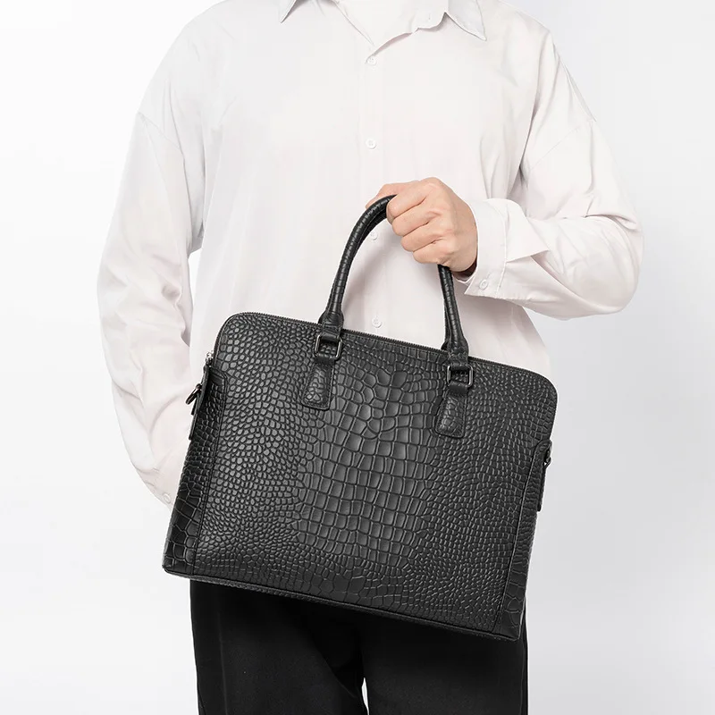 New men's briefcase real leather bag casual double zipper business luxury handbag computer office shoulder bag crossbody bag
New men's briefcase real leather bag casual double zipper business luxury handbag computer office shoulder bag crossbody bag