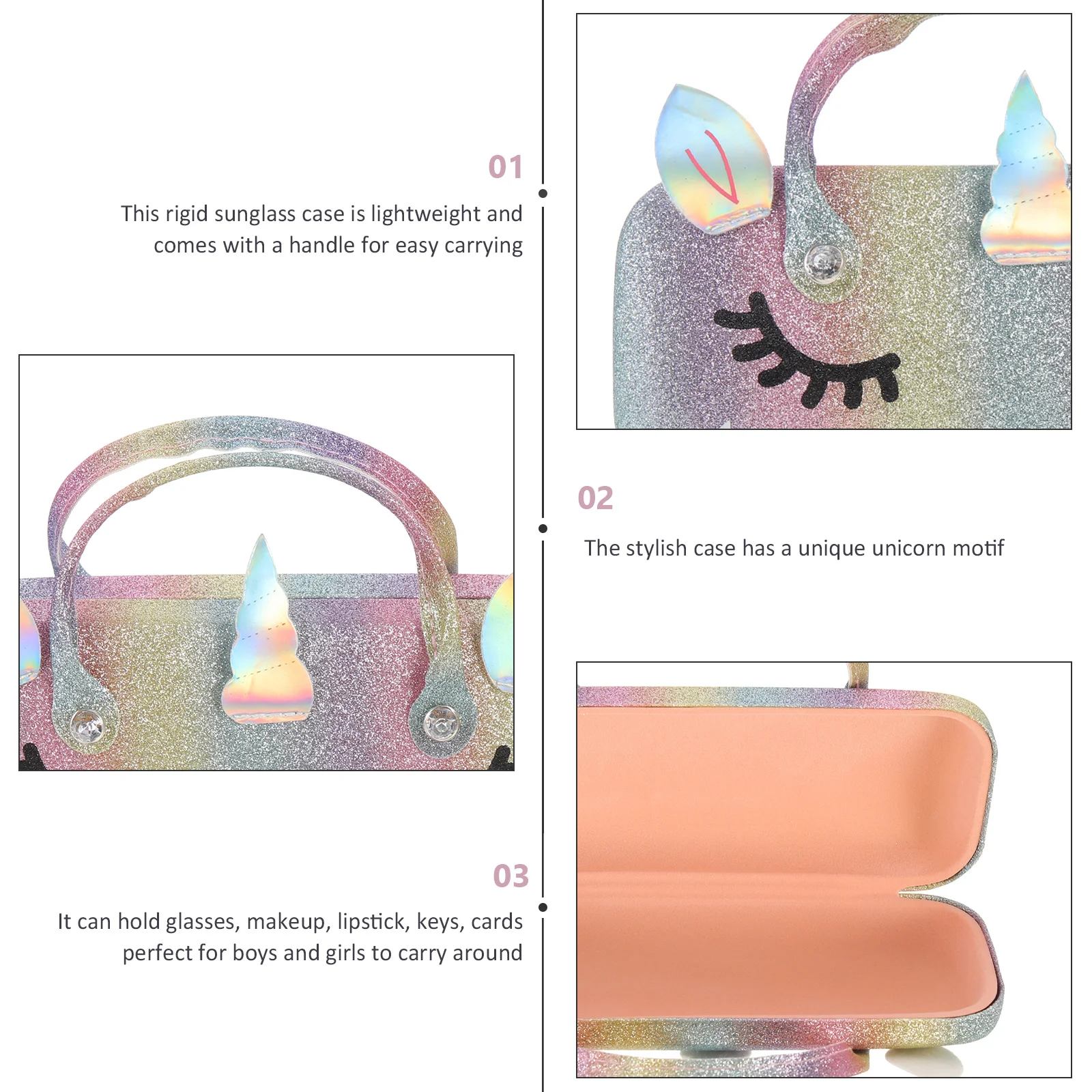 Eyeglass Case Compact Lightweight Glasses Container Shockproof Design Fashionable Creative Style Ideal Gift for Men Women
Eyeglass Case Compact Lightweight Glasses Container Shockproof Design Fashionable Creative Style Ideal Gift for Men Women