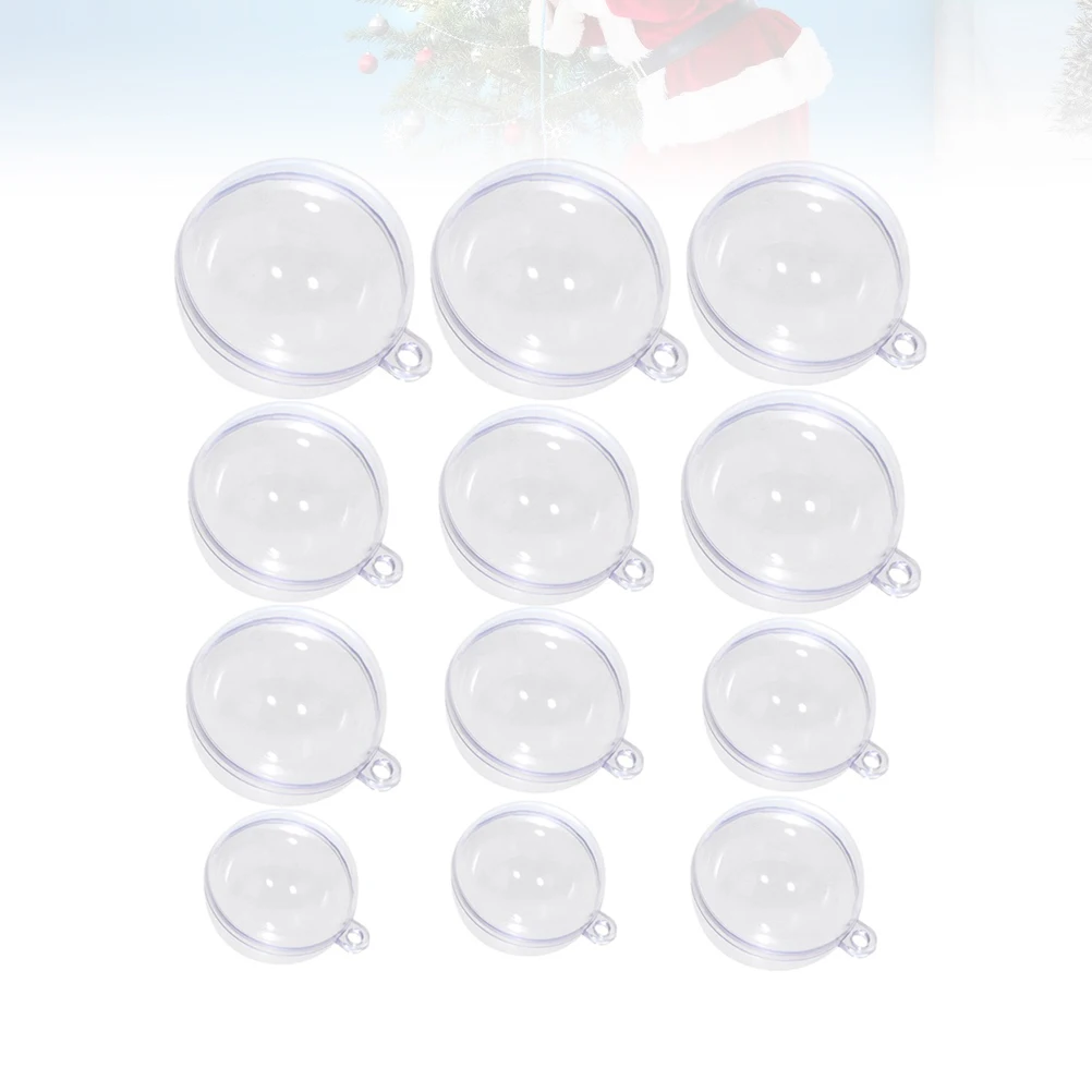 15Pcs Transparent Hollow Plastic Ball Round Sphere Candy Cookie Storage Hanging Decoration Christmas Ornament Round Ball
15Pcs Transparent Hollow Plastic Ball Round Sphere Candy Cookie Storage Hanging Decoration Christmas Ornament Round Ball