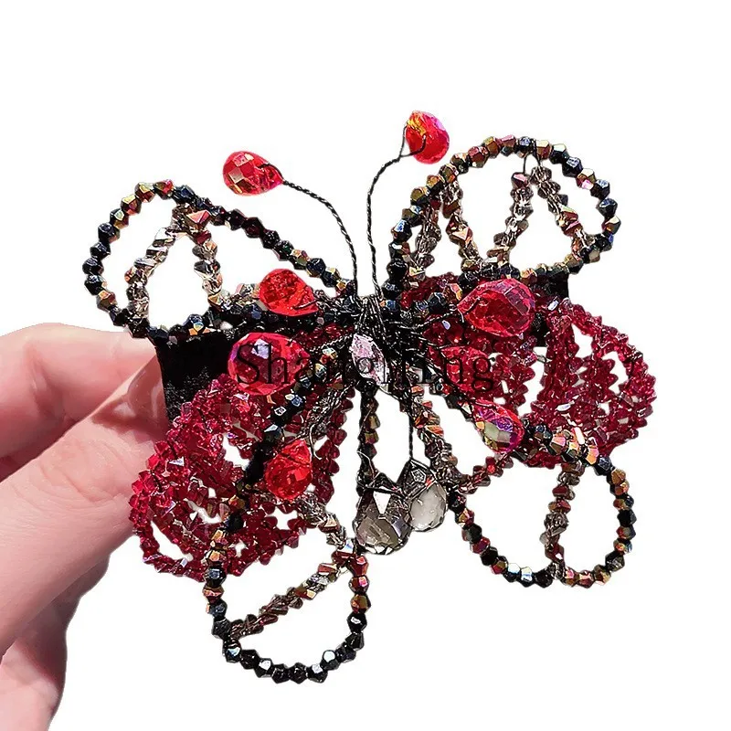 CL new crystal butterfly hairpin women's side hairpin bangs clip one-word rhinestone edge clip duck bill clip headdress
CL new crystal butterfly hairpin women's side hairpin bangs clip one-word rhinestone edge clip duck bill clip headdress