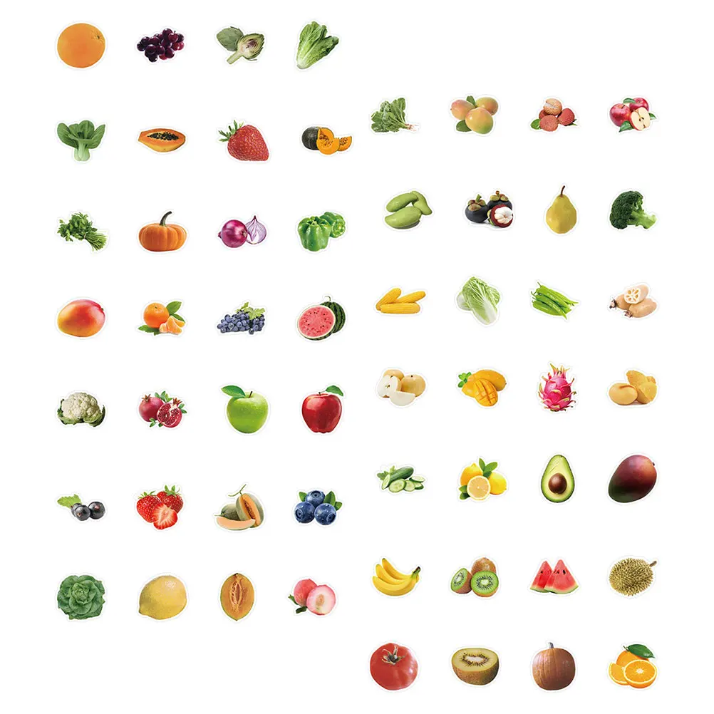 60 Pcs Stickers Cartoon Fruit Vegetable Kids PVC Suitcase Decor DIY Scrapbooking Notebook Graffiti Stickers Bulk
60 Pcs Stickers Cartoon Fruit Vegetable Kids PVC Suitcase Decor DIY Scrapbooking Notebook Graffiti Stickers Bulk