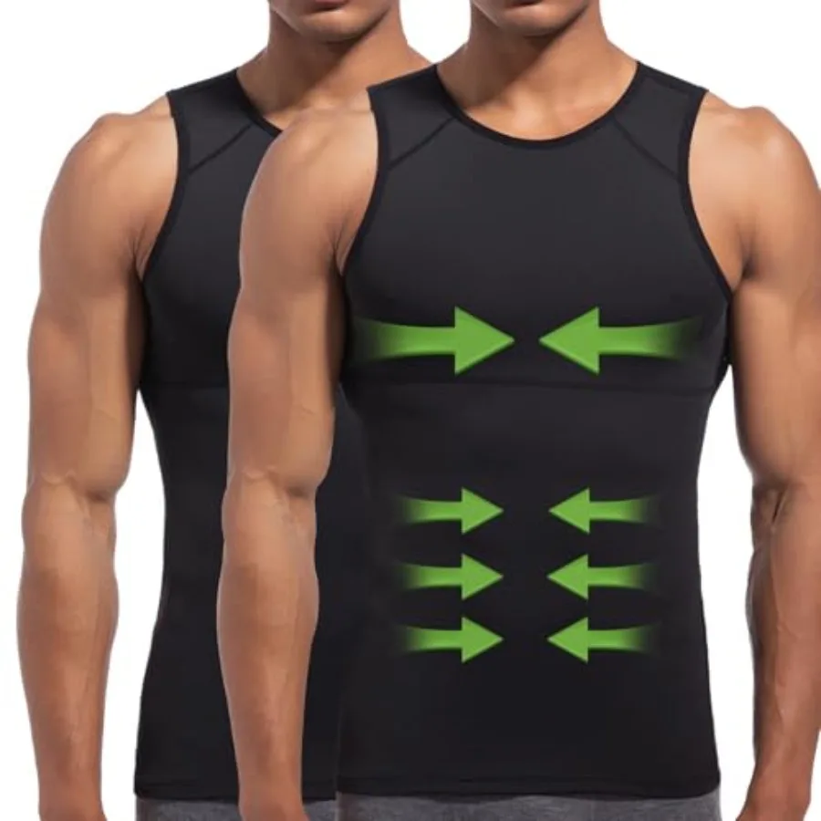 Lgtfy 4D Mens Compression Shirt Slimming Body Shaper Vest Gynecomastia Undershirt Tummy Control Back Support Tank Top
Lgtfy 4D Mens Compression Shirt Slimming Body Shaper Vest Gynecomastia Undershirt Tummy Control Back Support Tank Top