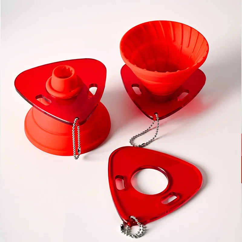 Creative Red Silicone Foldable Coffee Filter Mug Portable Acrylic Holder Cake Shape for 1-2 People Reusable Coffee Dripper
Creative Red Silicone Foldable Coffee Filter Mug Portable Acrylic Holder Cake Shape for 1-2 People Reusable Coffee Dripper