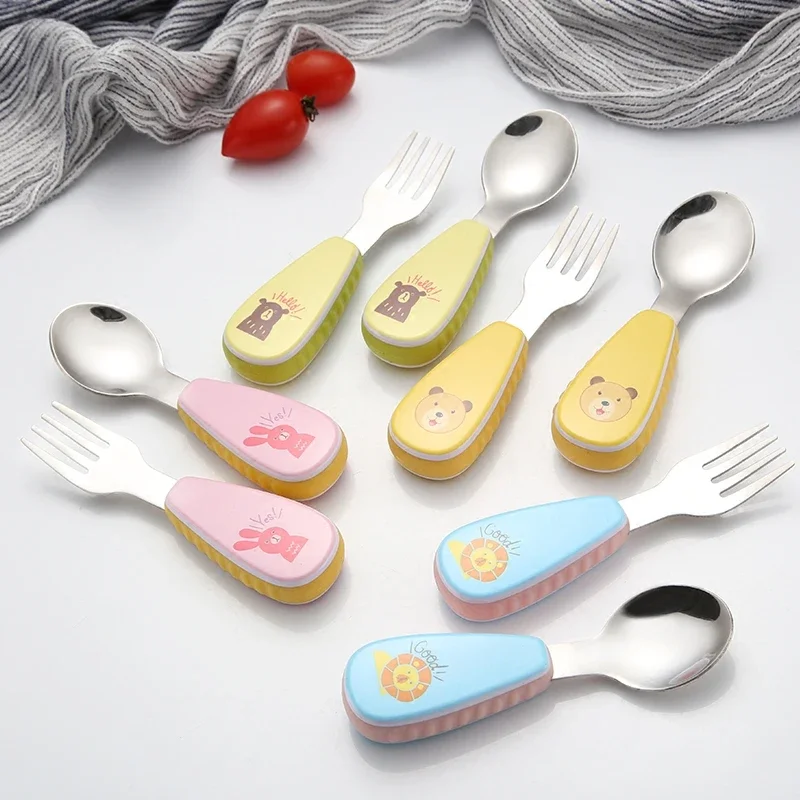 2-Piece Children Cutlery Set with Box, 304 Stainless Steel Spoon Forks Set, Portable Kids Dinnerware Set 
2-Piece Children Cutlery Set with Box, 304 Stainless Steel Spoon Forks Set, Portable Kids Dinnerware Set