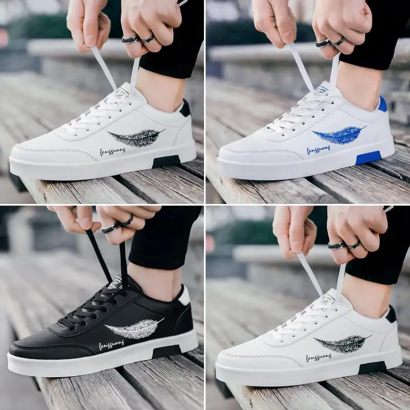 Spring 2025 Men's Casual Shoes Trendy Wear-resistant Student Daily Sports Shoes Comfortable Leather round Toe Rubber Sole
Spring 2025 Men's Casual Shoes Trendy Wear-resistant Student Daily Sports Shoes Comfortable Leather round Toe Rubber Sole