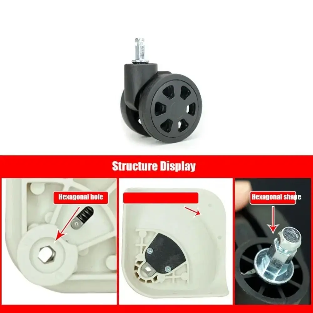 Quiet 360 Degree Swivel Wear-resistant Smooth Luggage Wheels Sturdy Removable Furniture Casters Furniture Accessories
Quiet 360 Degree Swivel Wear-resistant Smooth Luggage Wheels Sturdy Removable Furniture Casters Furniture Accessories