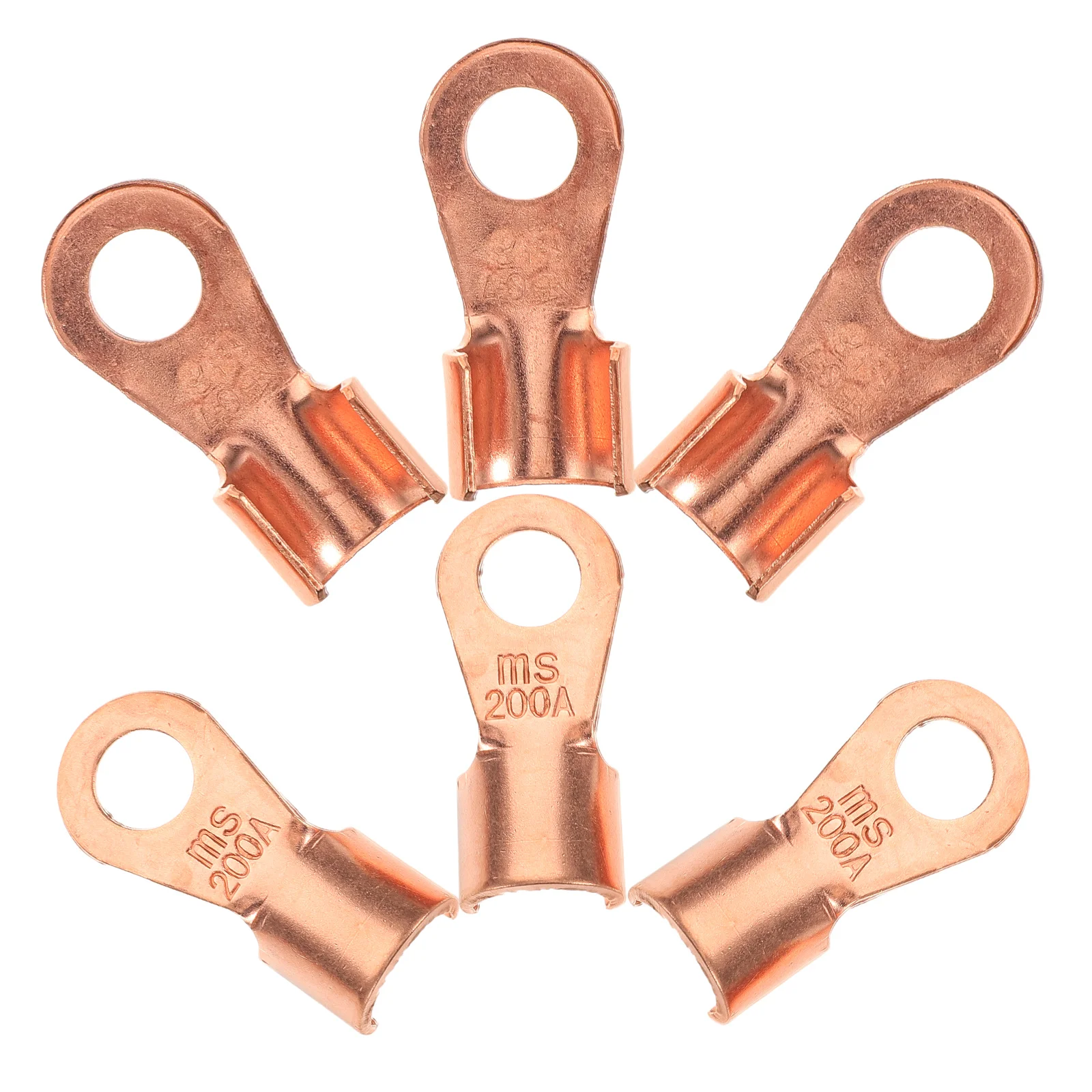 6pcs Copper Nose Joint Crimp Connectors Wire Lug Cable Bolt Hole Terminals Copper Material Secure Wire Ear Excellent
6pcs Copper Nose Joint Crimp Connectors Wire Lug Cable Bolt Hole Terminals Copper Material Secure Wire Ear Excellent